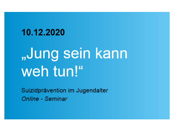 Online Seminar Suizidpravention Im Jugendalter